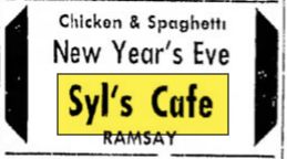 Syls Cafe - Dec 1949 Ramsay Location